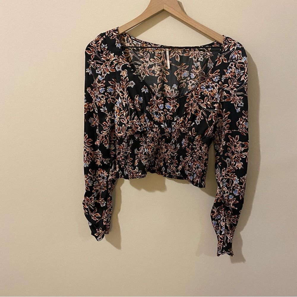 Free People Santiago Scoop Neck Printed Top - Picture 7 of 16